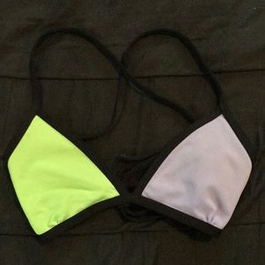 Jolyn Swim Top - Triangle Contrast